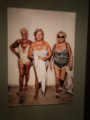 Three older woman in bathing suits